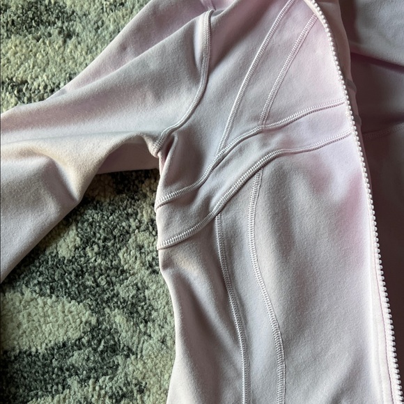 Lululemon Athletica Soft Pink Zip Top - Picture 6 of 14